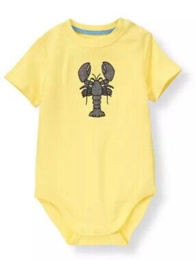 Janie and Jack • Embroidered Lobster Bodysuit • 18-24 Months